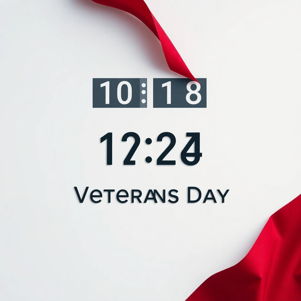 Veterans Day (US) countdown image for HOLIDAYS timeline